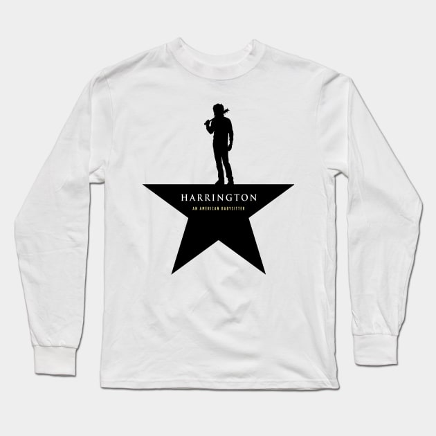 HARRINGTON: An American Babysitter (black) Long Sleeve T-Shirt by cabinboy100